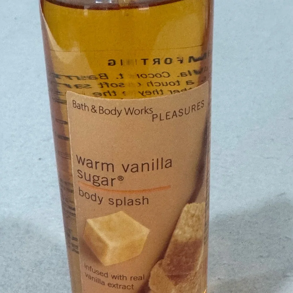 Bath & Body Works Body Splash Women Warm Vanilla Sugar Pleasures 8oz Vintage